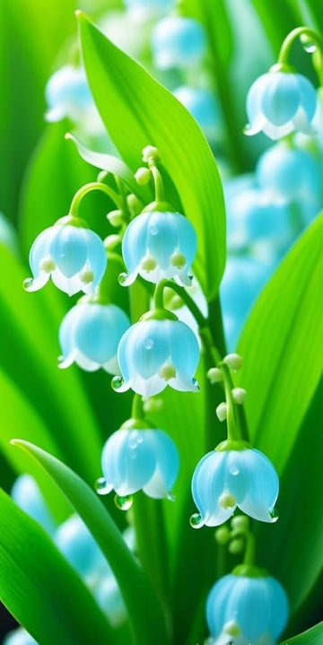 Sky Blue Lily of the Valley flower Seeds for Planting - Non-GMO and Heirloom garden seeds