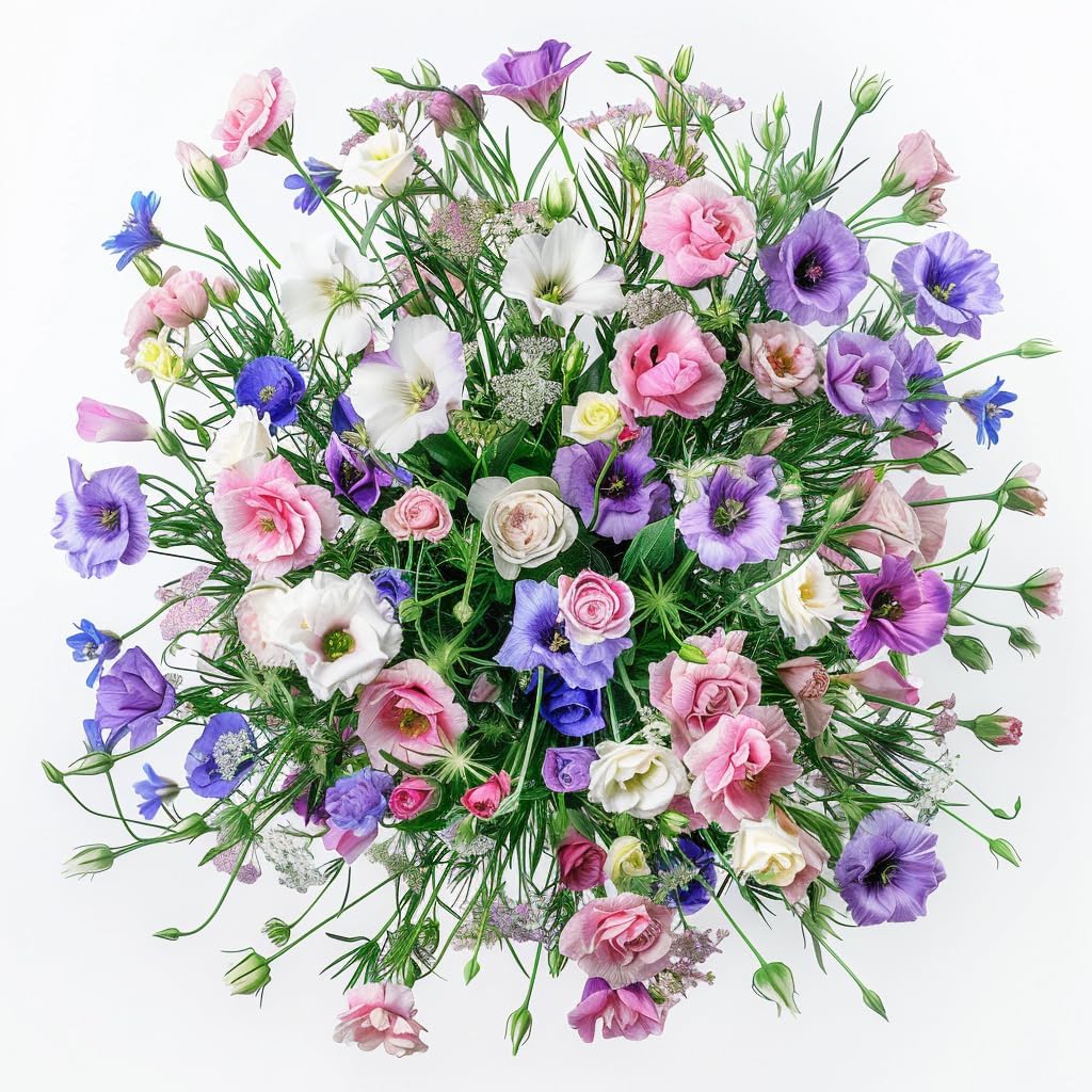 Mixed Lisianthus Flower Seeds for Planting - Heirloom, NON-GMO Seeds - Easy to Grow, Garden Bloom Mix for planting in your garden.