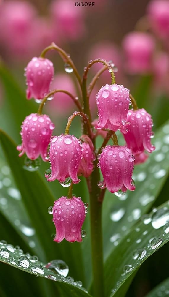 Pink Lily of the Valley flower Seeds for Planting - Non-GMO and Heirloom garden seeds for planting in your garden.