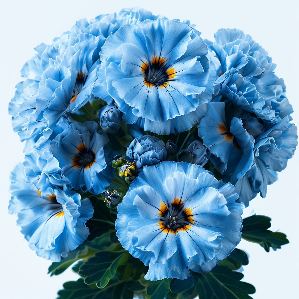 Sky Blue Green Geranium Flower Seeds-Heirloom & Non-GMO Seeds for planting for planting in home garden