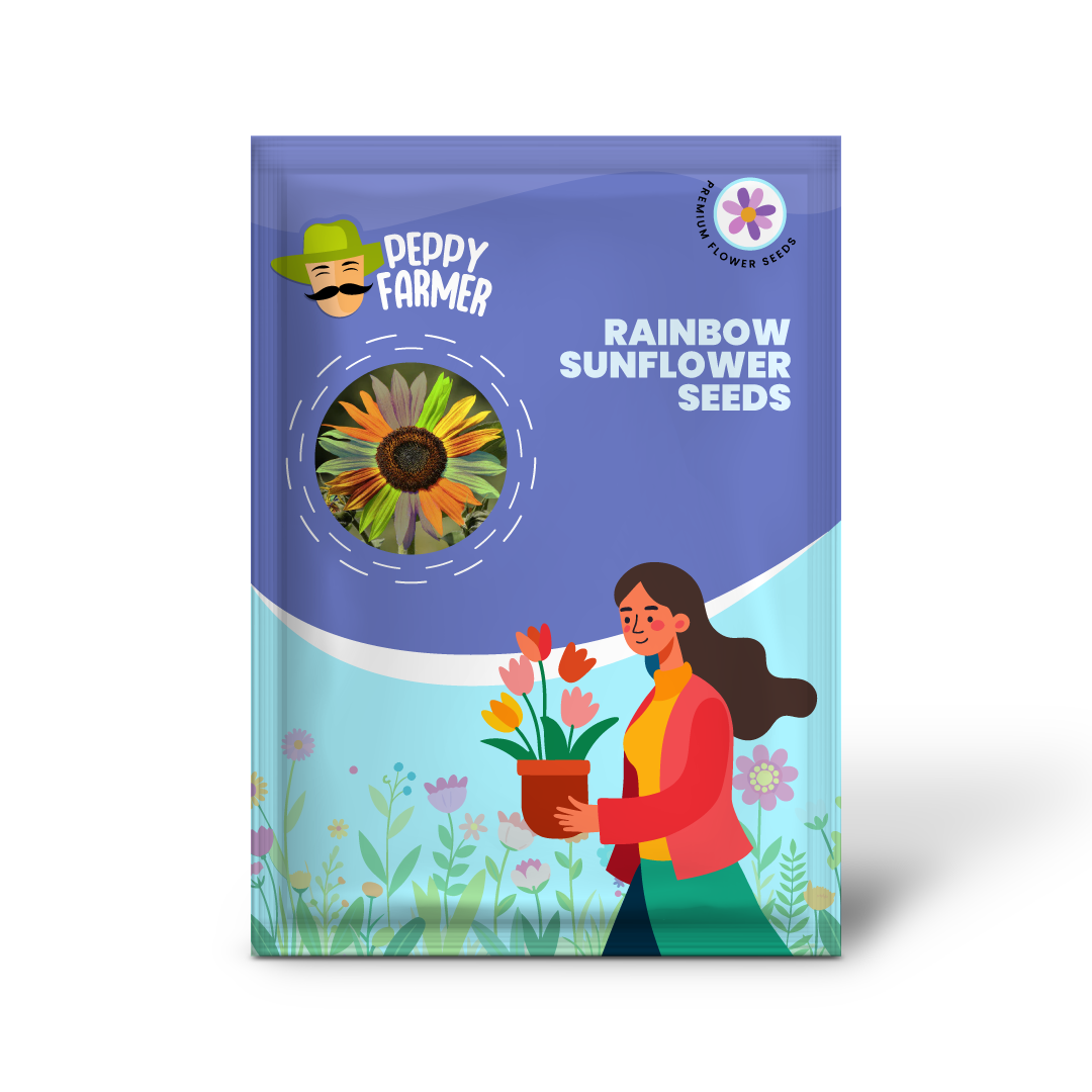Rainbow Sunflower Seeds for Planting – Grow Colorful, Non-GMO, Easy-to-Grow Blooms in Your Garden